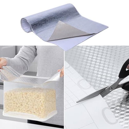 Aluminized Adhesive Backed heat shield tape 12'' X 47'' Thermal Barrier Blanket Mat 2000 Degrees High Temp Protection Material exhaust wrap - size: 12'' X 47''