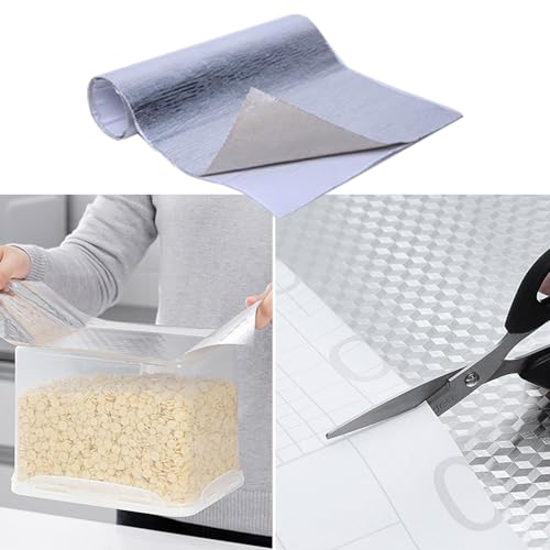Adhesive Backed Aluminized exhaust heat shield tape for wall behind grill 2000 Degrees High Temp Protection Material Thermal Barrier Blanket Mat (12'' X 12'') - size: 12'' X 12''