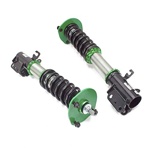 Rev9 R9-HS2-105 Hyper-Street II Coilover Suspension Lowering Kit, Mono-Tube Shock w/ 32 Click Rebound Setting, Full Length Adjustable, compatible with Mazda Protege (BJ) 1999-03