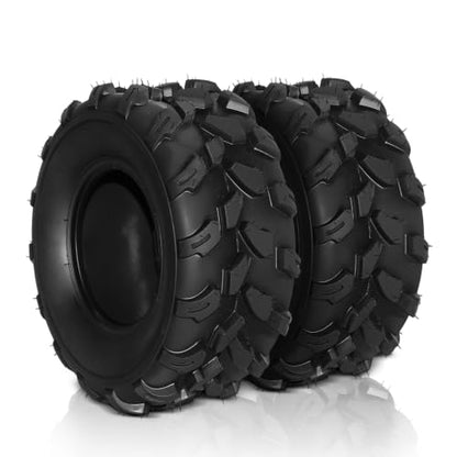 TUFFIOM Set of 2 ATV UTV Tires, 18x7-8, 6PR All-Terrain Mud Tires with Directional Tread, Drainage, Strong Srip and Snow-breaking for Rainy/Snowy Areas, Tubeless Trail Tire - size: 18x7.00-8 (2 pack)