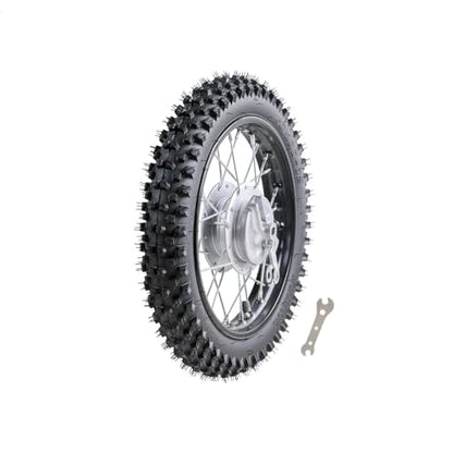 TDPRO 60/100-12 Front Wheel 12" Tire Rim for Drum Brake Dirt Pit Bike CRF50 XR50 70cc 125cc - size: 60/100-12