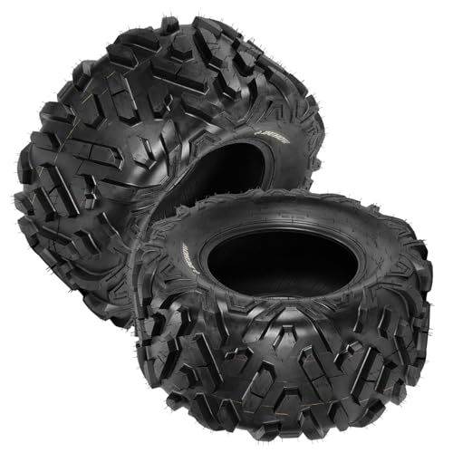 Garvee 2 Pack 26x11-12 ATV UTV Tires 6-Ply All-Terrain Tubeless Tires for Daily Work, Hunting & Recreational Riding on ATV, UTV, Quad and 4 Wheeler - size: 26X11-12, style: Pattern A