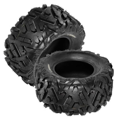 Garvee 2 Pack 26x11-12 ATV UTV Tires 6-Ply All-Terrain Tubeless Tires for Daily Work, Hunting & Recreational Riding on ATV, UTV, Quad and 4 Wheeler - size: 26X11-12, style: Pattern A