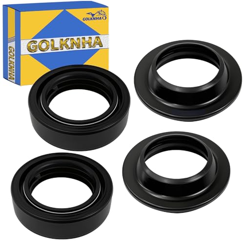 Front Fork Seal & Dust Seal Kit for Honda CRF70F CRF80F XR100R XR70R XR80R 1985-2013, for Kawasaki KD80 RM80 1977-1990 OEM#51490-GZ0-305 51490-GN1-013