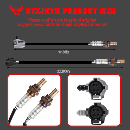 2Pack 234-4076 with 234-4078 Oxygen O2 Sensor Upstream and Downstream for Cherokee Grand Cherokee Jeep Wrangler 4.0L (234-4076 234-4078)