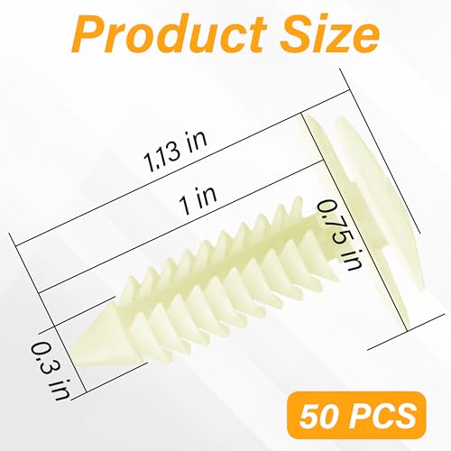 50 PCS Nylon Door Trim Panel Retainer Clip, Interior Door Panel Clip