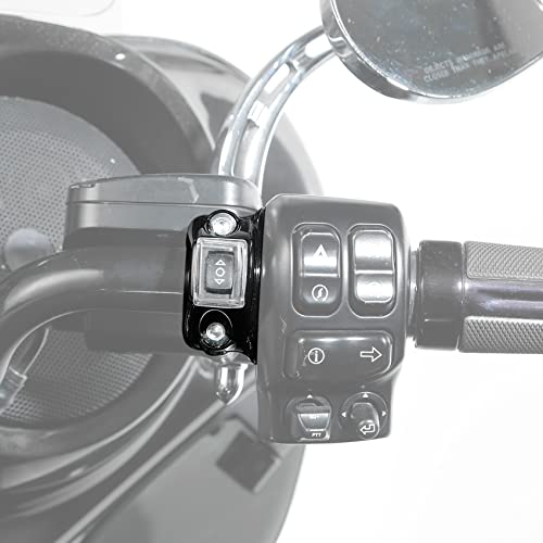 TCT-MOTORPARTS Black Clutch Bracket Control Switch Button Fits for Harley Touring Electra Glide
