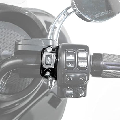 TCT-MOTORPARTS Black Clutch Bracket Control Switch Button Fits for Harley Touring Electra Glide
