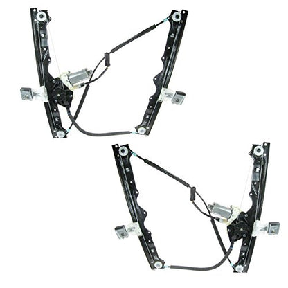 TRQ Front Power Power Window Regulator & Motor Assembly Set - style: WRA50316