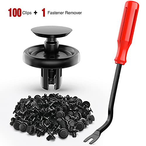 Nilight 100pcs Engine Under Cover Push-Type Retainer Replaces Lexus & Toyota 90467-07201 Quality Nylon Push Rivets with Bonus Fastener Remover - color: For Toyota Lexus