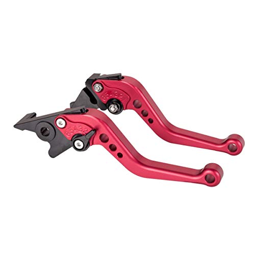 Hopider Short Brake Clutch Levers Compatible with GROM MSX125 2014-2026 - color: Red