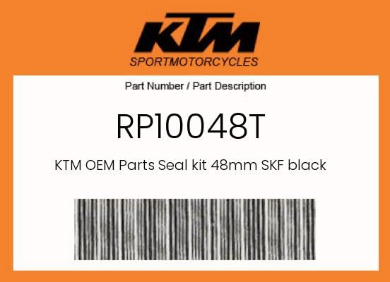 KTM Fork Seal Kit 48mm SKF Black - RP10048T