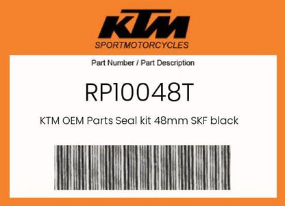 KTM Fork Seal Kit 48mm SKF Black - RP10048T