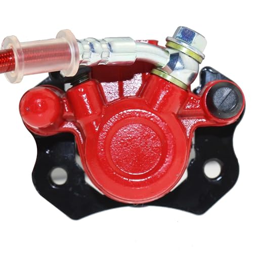 PRO BAT 125CC ATV Hydraulic Rear Disc Brake Kit with Caliper Brake Rotor - color: Red