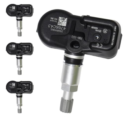 Set of 4 TPMS Sensor 42607-33021 Tire Pressure Monitor Sensor 315MHz Compatible for Toyota Lexus Scion Pontiac Camry Corolla Rav4 Highlander Prius Sienna 4Runner Tacoma Replace#42607-33011 PMV-107J