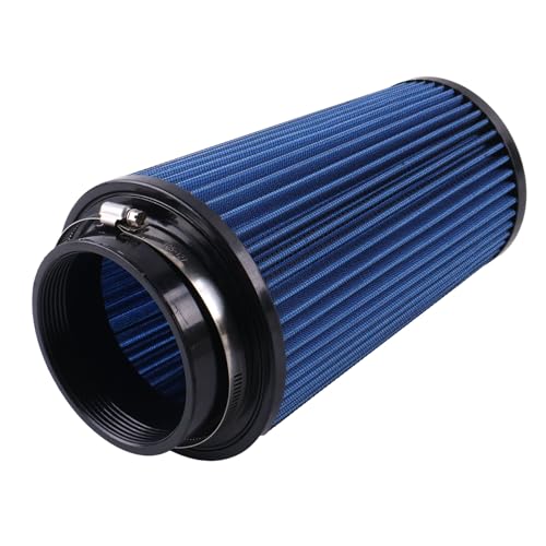 DVPARTS 4" Blue Replacement Washable/Reusable Oiled Cold Air Intake Filter DP0235 Compatible with All Rudy's 4" Intakes