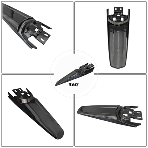 Extended Rear Fenders Longer Tail Guard for Surron Light Bee X/S and Segway X160/X260 (Bright Black) - color: Bright black