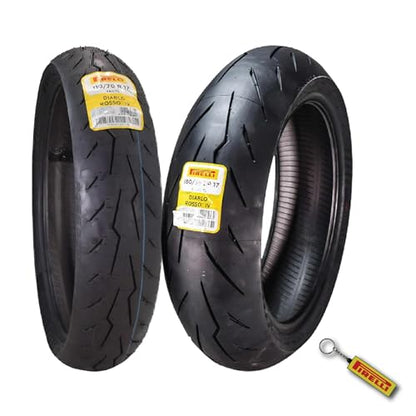 Pirelli Diablo Rosso IV Front & Rear Tire Set 110/70 ZR 17 & 180/55 ZR 17 - size: 110/70 ZR 17 54H; 180/55 ZR 17