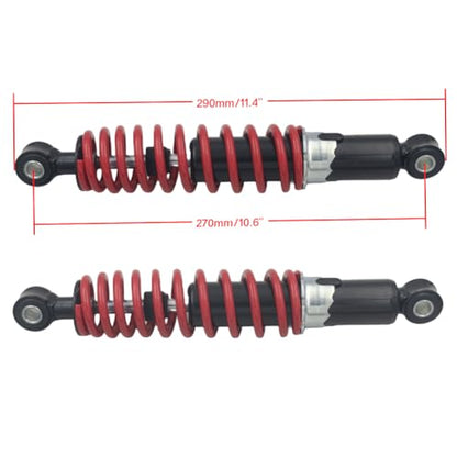 2 Pcs red 270mm Shock Absorber Rear Suspension For 90cc 110cc125cc 150cc Dirt Bike Motorcycle ATV Motor Scooter