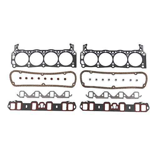 DNJ HGS4104 Graphite Cylinder Head Gasket Set for 1986-1990 Ford, Lincoln, Mercury Capri, Colony Park, Continental 5.0L V8 16V OHV 302cid