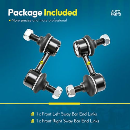 2PCS K750049 Front Stabilizer Sway Bar Links Left & Right For Subaru - size: ‎K750049