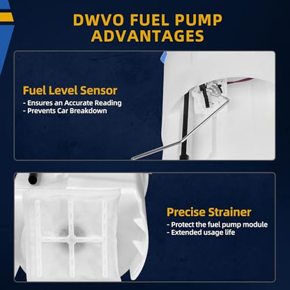 DWVO Fuel Pump Compatible with 1996 1997 Dodge Ram 1500 2500 3500 3.9L 5.2L 5.9L 8.0L - style: For 96-97 Ram 1500/2500/3500
