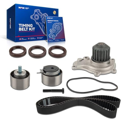 KAX Timing Belt Kit with Water Pump for 2003-2009 Chrysler PT Cruiser - size: TCKWP265