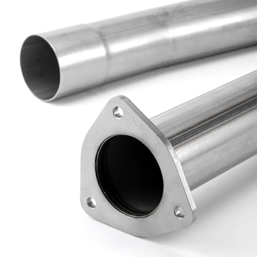 Stainless Steel Exhaust Pipe Kit for 2013-2018 Ram 2500 3500 Cummins 6.7L Turbo Diesel 4" Powerstroke Diesel - size: for 2013-2018 Ram 2500 3500