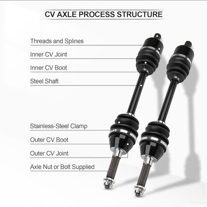 Front Left Right CV Axles set For 2006 2007 2008 2009 2010 2011 2012 2013 2014 2015 2016 2017 2018 2019 2020 For Polaris Sportsman 400/450/500/570/700/800 HO/X2 2pcs