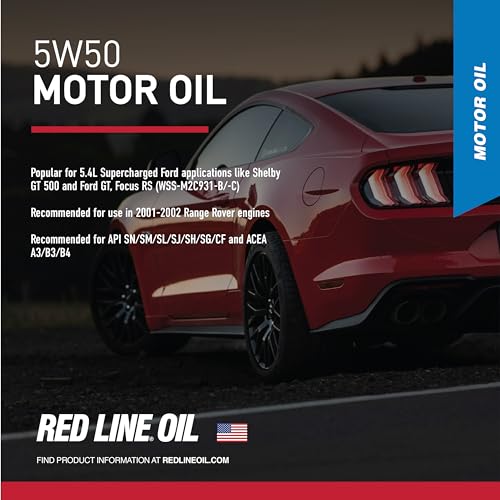Red Line 11605 SAE 5W50 Fully Synthetic Motor Oil - 1 Gallon (Pack of 2) - size: Gallon (Pack of 2)
