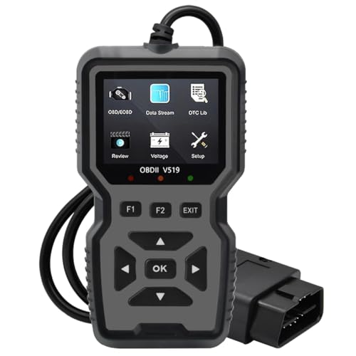 OBD2 Scanner Diagnostic Tool - Check Engine Light Code Reader, Reset Function, Data Stream, I/M Readiness, Full Features, Modes 6 & 8, for All 1996+ Vehicles - color: Gray