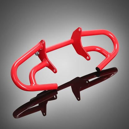 CRF300L/250L 21-25 Crash Bar Compatible with CRF300L 2021-2025 CRF250L 2022-2025 Motorcycle Engine Guard Highway Crash Bar Bumper Frame Falling Protector Steel Split Style (Red) - color: Red