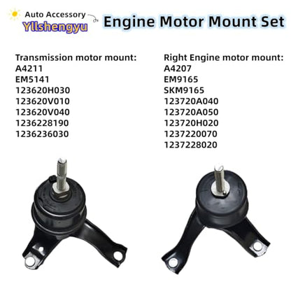 Engine Motor Transmission Mount Kit for 2007-2011 Camry 2.4L - size: 2007-2011 Camry 2.4L
