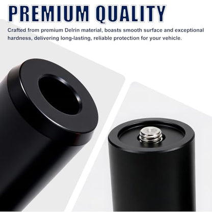 Motorcycle Crash Bar Sliders End Caps Derlin for Harley Touring Softail Sportster 1.25" Engine Guard Saddlebag Guard M12 2PCS (Black 1.68-inch) - color: Black 1.68-inch