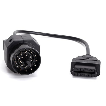OBD1 to OBD2 Adapter 20 Pin to 16 Pin Connector Cable - Diagnostic Scanner Interface Tool Compatible with BMW E30 E36 E39 E46 E53 X5 Z3 - Heavy Duty 20 Pin Connector Extension Cord - size: 20 Pin to 16 Pin for BMW