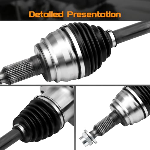 Front CV Axle Shaft Assembly Pair for Chevy Silverado 1500 07-20 60-1430