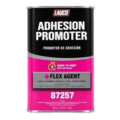 LAUCO Adhesion Promoter Quart, Automotive Surface Adhesion Enhancer with Flex Agent for Plastic, Metal, Fiberglass, and Vinyl, Fast Dry, Ready to Paint in 5 Minutes 87257 - size: Quart