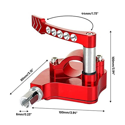 7/8 Universal Billet Thumb Throttle Lever Control Assembly CNC ATV Fit for YAMAHA Banshee Raptor 350 660 700 HD TRX 400EX 250R 450R Suzuki LTR450 250 500 LTZ400 250 500R Kawasaki - Red - color: Red