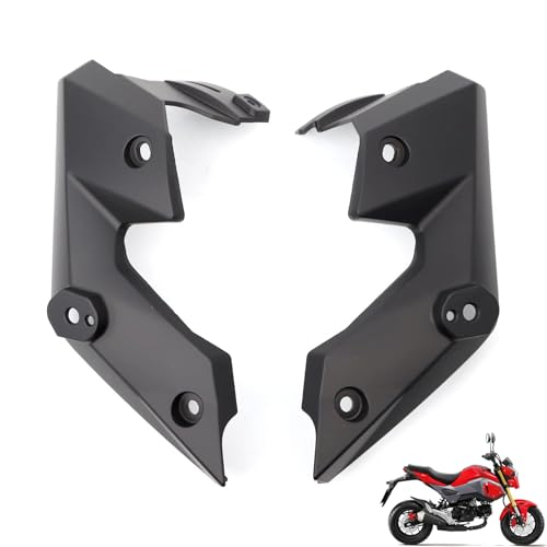Mokuo Motorcycle Black ABS Bodywork Headlight Side Panel Fit For Honda Grom Msx125 SF 2016-2020 Fairings Kit Parts - style: Headlight Side Panel