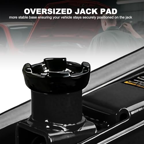 Torin 3 Ton Hydraulic Trolley Service/Floor Jack with Extra Saddle and 360°Swivel Handle, Fits for SUVs and Extended Height Trucks, 6000lbs Capacity, Black - size: 3 Ton (6,000 LBs)