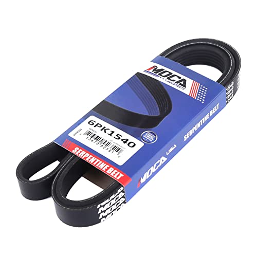 MOCA 6PK1550 EPDM Serpentine Belt Fits for Ford BMW 2.3L 4.8L DOHCSOHC 2-Door - size: 6PK1550