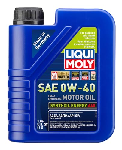 LIQUI MOLY Synthoil Energy A40 SAE 0W-40 | 1 L | Fully synthetic engine oil | SKU: 2049 - size: 1 Liter