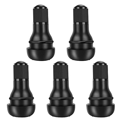 Riseuvo TR412 Tubeless Rubber Snap-in Tire Short Valve Stems, 5Pcs