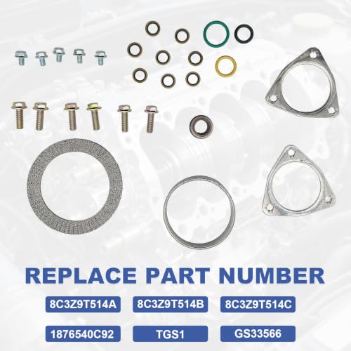 Turbo Hardware Mounting Install Kit For Ford - color: 8C3Z9T514A 8C3Z9T514B