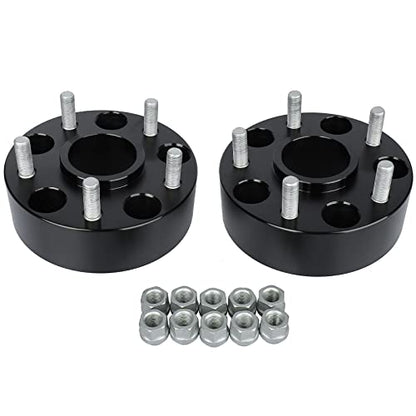 BRTEC 2in 5x127mm 5x5 Wheel Spacers 5 Lug Wheel Adapters 1/2X20 & 71.5 mm Hub Bore Hubcentric Spacers for Jeep Wrangler JK Grand Cherokee WJ Commander XK 4pcs - color: 2inch-4pcs-C