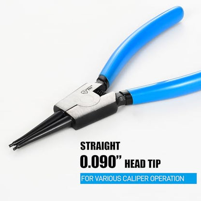 SMOTIVEPRO 9inch External Snap Ring Pliers, Heavy Duty Circlip Removal Tool - size: 1PC 9" External