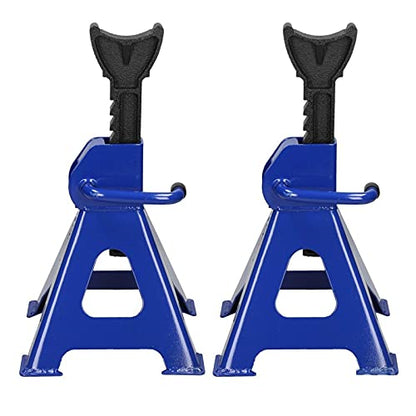 VickyHome 1 Pair of Metal Steel Car Jack Support Support Stand for Car Motorcycle Vehicle Lift Floor Jack Adjustable Height 29 cm to 43 cm