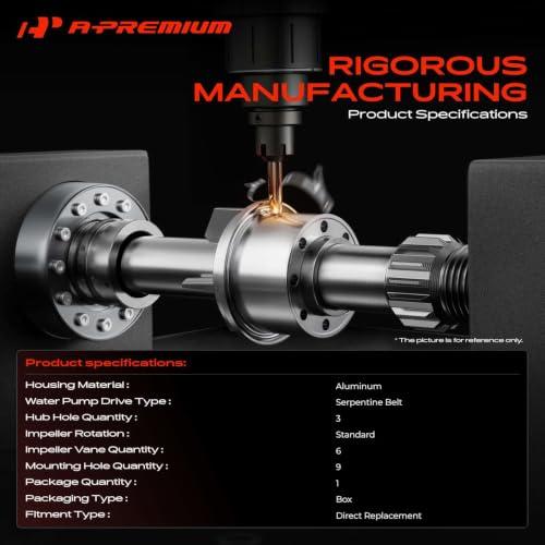 A-Premium Engine Water Pump Compatible with Volkswagen, Audi