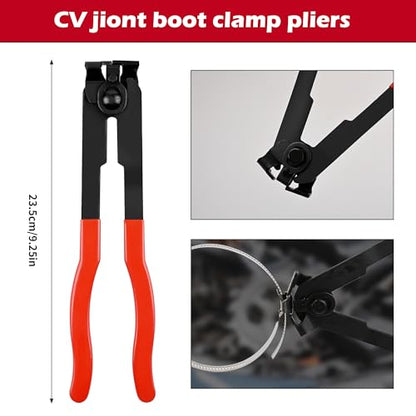 TOOLEAGUE 9Pcs Fuel Line Disconnect Pliers Set with Storage Case - size: 9pcs