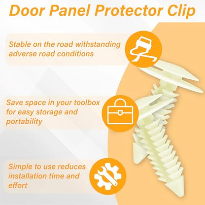 50 PCS Nylon Door Trim Panel Retainer Clip, Interior Door Panel Clip
